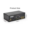 2 in 1 out VGA KVM Switch 1920x1440 Resolution with USB Hub Function
