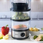 2-layer Hot selling electric food steamer 4.8L rice cooker