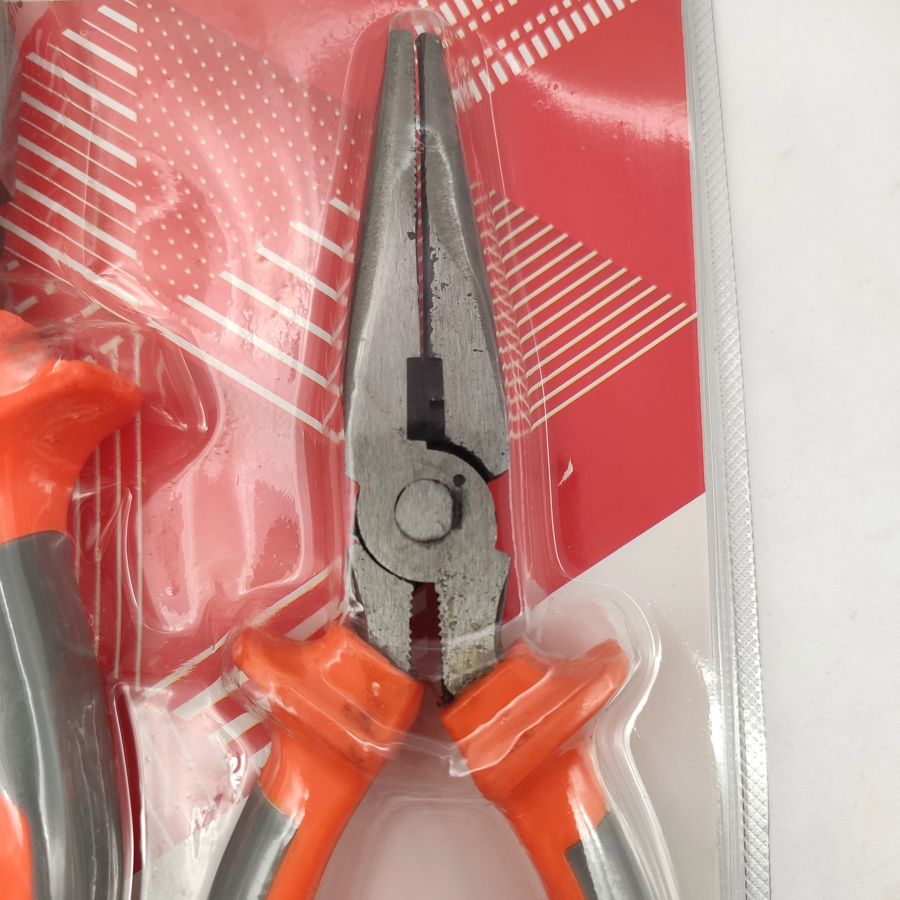 2 pcs household multifunction  pliers set combination pliers long needle nose pliers hand tool kit