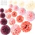 Import 20 PCS Rose Gold Party Decorations Metallic Foil and Tissue Paper Pom Poms For  Bridal Shower Wedding Bachelorette Party from China