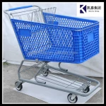 200L Good Price Supermarket Plastic Shopping Trolley