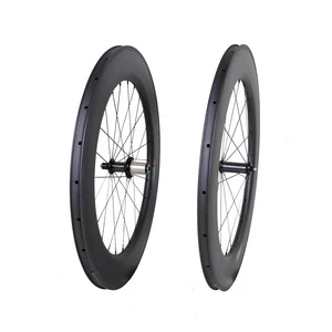 2017 New Style Carbon Fiber Road Bike Wheels 700C bicycle wheel Clincher Wheelset 88mm Matte 23 width