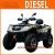 Import 2018 Hot selling 900cc Diesel ATV 4x4 from China