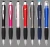 Import 2018 Novelty pens, LED light logo ballpoint pen, shiny laser engraved logo stylus top aluminum roll pen from China