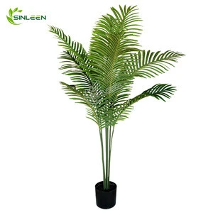 2019 Bonsai Tree Pot Palm Ornamental Plastic Wedding Decoration Artificial Plant