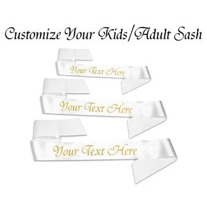 2019 custom sash cotton polyester personalized sash  bachelorette party supplies bridal sash
