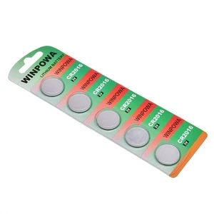 2019 hot sale coin cell 3v button cell CR2016 lithium battery