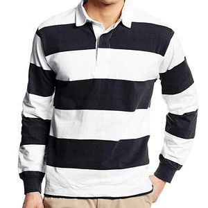 2020 Cotton long sleeves stripes best quality rugby polo shirts for Rugby Football Wear custom Rugby Jerseys