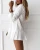 Import 2020 Fall  Womens  Long  Sleeve  White   Casual  Lapel   Pleated   Shirt   Dress from China