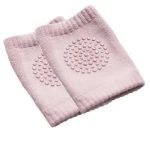 2020 High quality baby leg warmers knee pads / solid color cotton knitted baby crawling knee pads