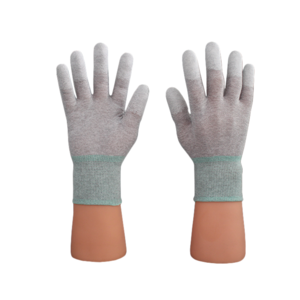 2020 hot sale ESD carbon fiber gloves pu coating antistatic gloves