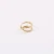 Import 2020 INS Fashion Stainless Steel US7 US8 Gold Plated Double layered Irregular Geometric Opening Finger Ring from China