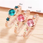 2020 Luxury Elegant Quartz Watches Women Watches Crystal Plated Star Rhinestone Women Bracelet Wrist Watches For Girls Stylish