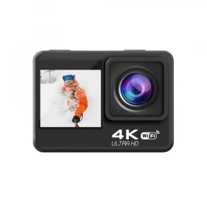 2020 New Launch 2 Inch Dual Screen 4K WiFi Mini Sports Camera  EIS Anit-shake Video Camera