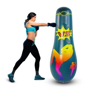 2020 new style boxing equipment 0.3 mm PVC Custom inflatable boxing punching bag for Adults inflatable De-Stress Boxing for sale