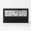 2020 new temperature date mini digital lcd table alarm clock with calendar