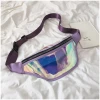 2020 New waist bag Pvc transparent shining  bags fashion pouch mobile bag in factory wholesales