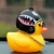 Import 2021 creative arrivals promotional toys bell novelty mini portable cute yellow rubber duck with helmet from China