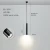 Import 2021 LED Restaurant Hotel Office Front Desk Hanging Lamp Modern Black Long Cylinder Tube Nordic Single Head Bar Pendant Light from China