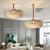 Import 2021 living room chandeliers pendant lights crystal luxury black crystal ring chandelier hot sell modern k9 crystal chandelier from China