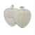 Import 2021 New Natural  Heart Shape Luffa And Terry Cloth Exfoliating Loofah Sponge Pad from China