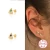 Import 2021 new wholesale S925 sterling silver creative triangle gold-plated piercing earrings jewelry from China
