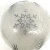 2021 NEW!Christmas DIA15cm H Silver pinecones and snowflake water stickers glass bulb light decoration craft