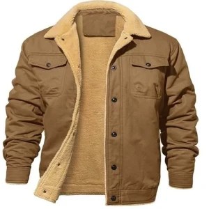 2023 Winter New Mens Jacket Plush Cotton Workwear Casual Jacket Mens Jacket Factory Wholesale