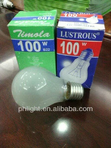 220V Frosted 25W 40W 60W 75W 100W Incandscent Bulb from Manufacturer