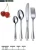 Import 24Pcs flatware set Stainless Steel Cutlery Set from China