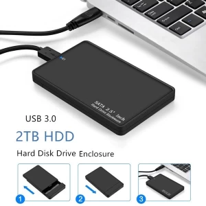 2.5 Inch USB 3.0 Mobile HDD Drive SATA Solid SSD Notebook Desktop Data Files Storage Hard Drive Enclosure