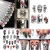 Import 25 PCS Nail watermark sticker American Halloween ghost skull nail sticker set nail Halloween decorate from China