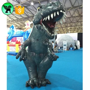 2.5m Walking Inflatable Event Dinosaur Cartoon Moving Dinosaur Costume Inflatable Animal For Parade A1042