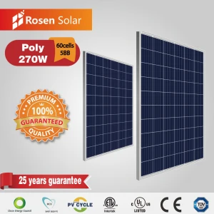 270W Rosen Grade a 5bb Polycrystalline PV Panels