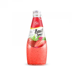 290ml Oh Basil Seed Drink with Strawberry