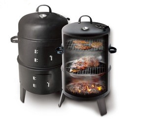 3 in 1 Portable Charcoal Smoker  Meat Smoker BBQ Grill