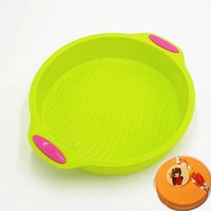 3 Nonstick Silicone Bakeware Set with Round, Muffin Cup and Rectangular Pans for Pies, Cakes, Loaf, and More