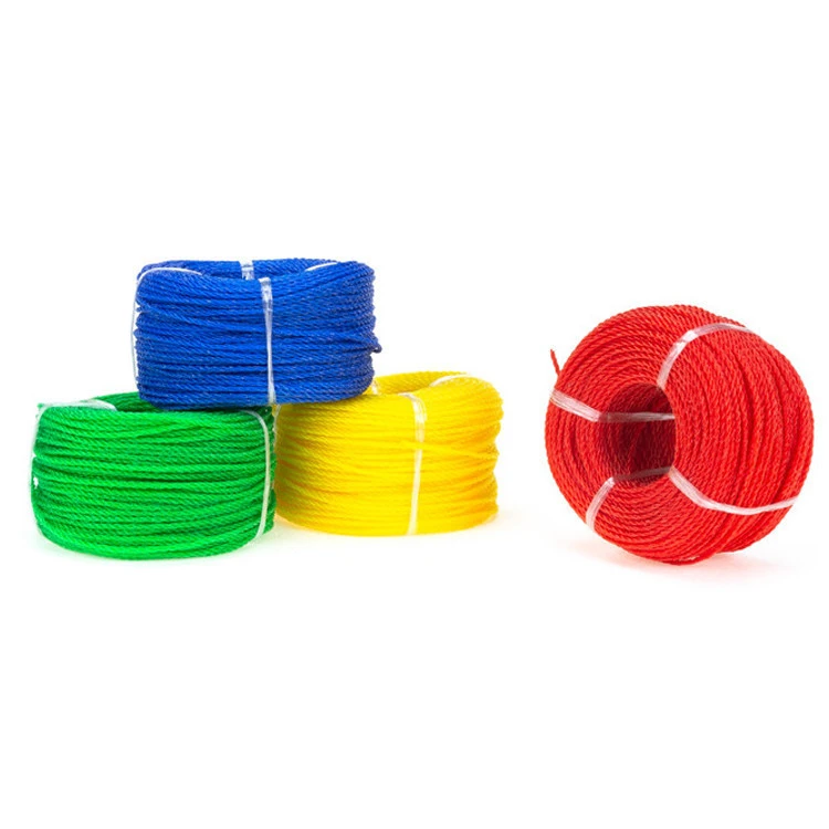 3 strand twisted 2 mm 328ft multi-color thread PE fishing net rope