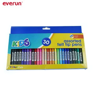 30 Water color pens assorted felt tip pens for kids