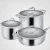 Import 304 stainless steel household uncoated steak frying pan stock pot cookware sets from China