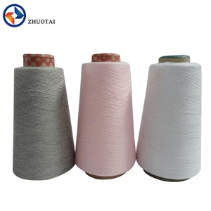 30S  dope dyed spun melange polyester cotton yarn for socks