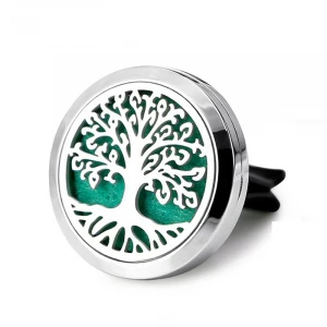 316L Stainless Steel Customized 30mm Car Vent Clip Essential Perfume Freshener Diffuser