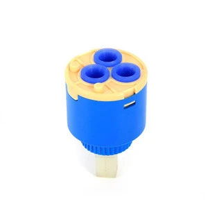 35/40mm Ceramic Cartridge Water Mixer Tap Inner Control Faucet Valve PP Plastic Blue Practical