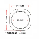 360 degree rotation Metal rings mobile phone holder bracket cell phone holder
