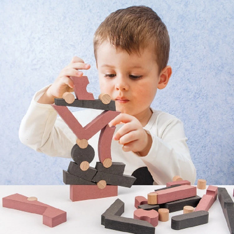 38PCS Logic Training Wooden Instruction Toys Educational DIY Kids Toys Montessori Brain Burning Wooden Jigsaw Puzzle Toys