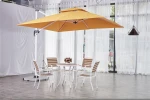 3x3m 2.5x2.5m  Patio Offset Cantilever Cafe Restaurant Outdoor Umbrella With Marble Base