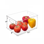 4 Pack Large Fridge Organizer, Pantry Organization and Storage Bins, Cabinet Organizers Kitchen Pantry Organization Storage Bins