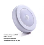 4 Pcs Motion Sensor LED Wall Night Light Battery-Powered White Stick-Anywhere Nightlight Wall Light For Closet Stairs