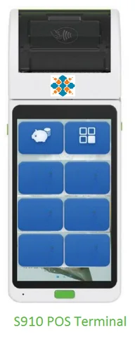 4G 5.5 inch High resolution LCD handheld android pos Terminal