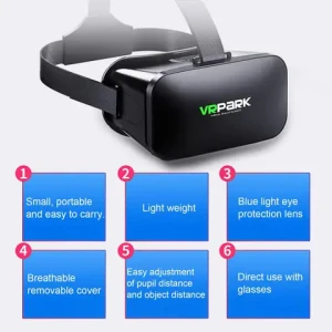 4K Panoramic V6 VR Games Virtual Reality For Smartphone Smart Phone Goggles Binoculars Video Game With Lens VR Box For Mobile